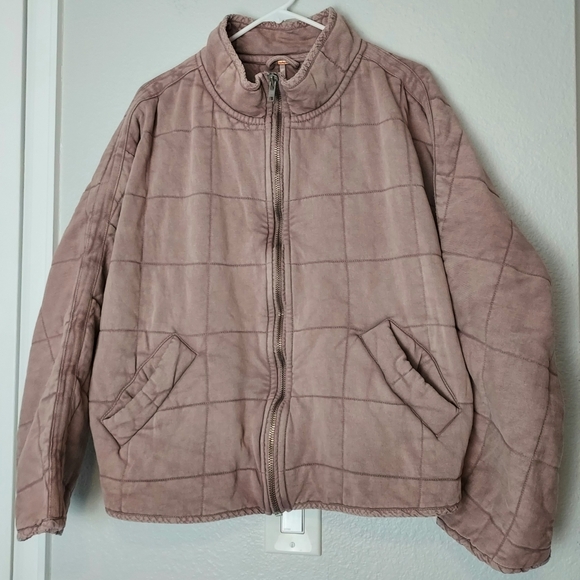 Free People Jackets & Blazers - Free People Dolman Quilted Knit Jacket Oversized Medium
